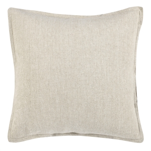 Pemberly Row Contemporary Cotton Linen Blend Natural Euro Sham