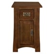 Pemberly Row Mission Tapered Leg Narrow Nightstand in Michael's Cherry
