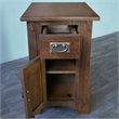 Pemberly Row Mission Tapered Leg Narrow Nightstand in Michael's Cherry