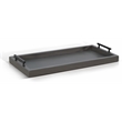Pemberly Row Modern Rectangular Tessa Wood Dining Table Tray