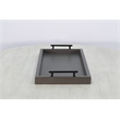 Pemberly Row Modern Rectangular Tessa Wood Dining Table Tray