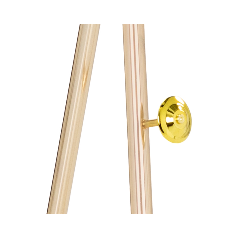 Pemberly Row Contemporary Metal Tripod Gold/Brass Plated Easel