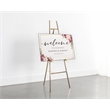 Pemberly Row Contemporary Metal Tripod Gold/Brass Plated Easel