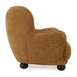 Pemberly Row Upholstered Chenille Fabric Accent Chair in Amber