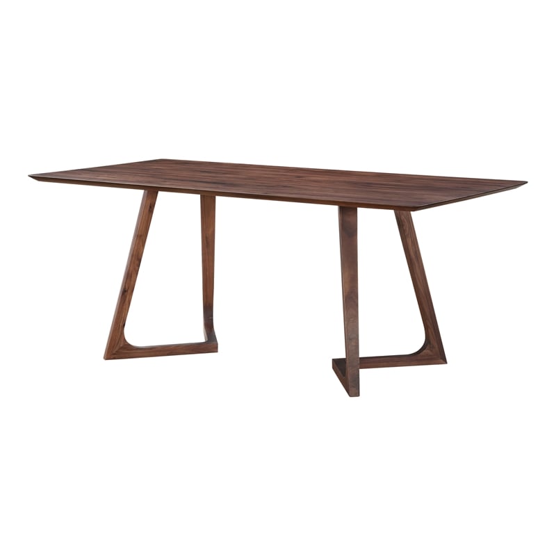 Pemberly Row Modern / Contemporary Dining Table in Brown Finish