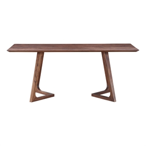 Pemberly Row Modern / Contemporary Dining Table in Brown Finish