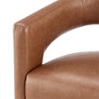 Pemberly Row Faux Leather Dining Side Chair in Vintage Cider