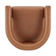 Pemberly Row Faux Leather Dining Side Chair in Vintage Cider