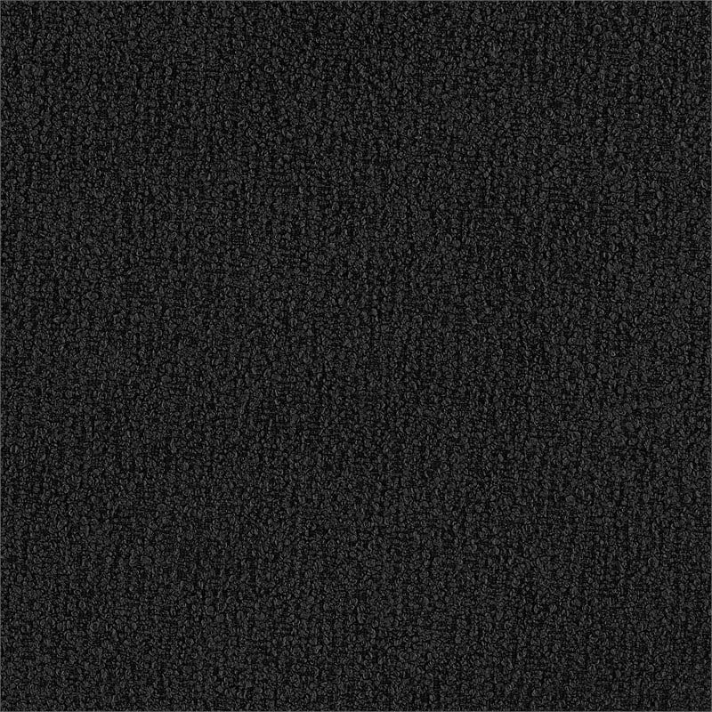 Pemberly Row Modern Fabric Big Ottoman in Palladian Charcoal