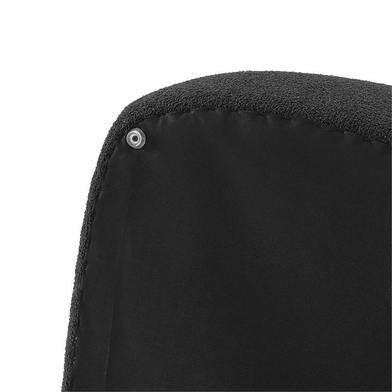 Pemberly Row Modern Fabric Big Ottoman in Palladian Charcoal