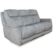 Pemberly Row Contemporary Gray Power Reclining Sofa and Recliner