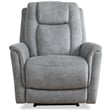 Pemberly Row Contemporary Gray Power Reclining Sofa and Recliner
