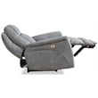Pemberly Row Contemporary Gray Power Reclining Sofa and Recliner