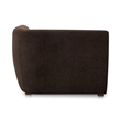 Pemberly Row Modern Corner Chair Espresso Fabric Corner Chairs
