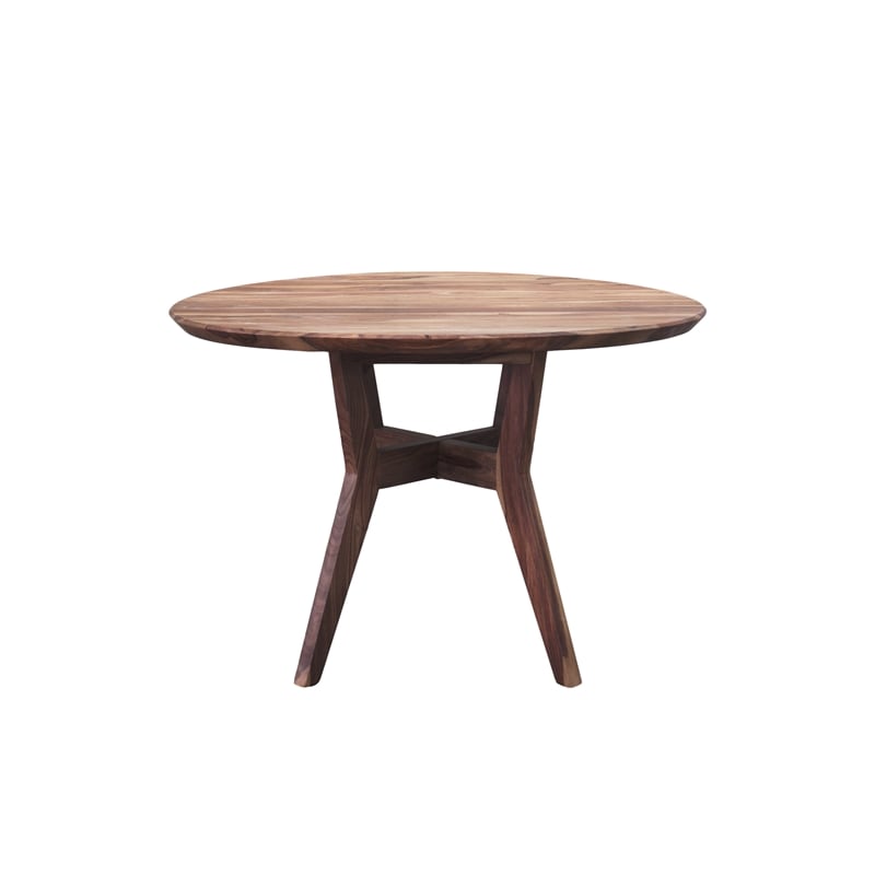 Pemberly Row Modern Urban Solid Sheesham Wood Dining Table - Brown