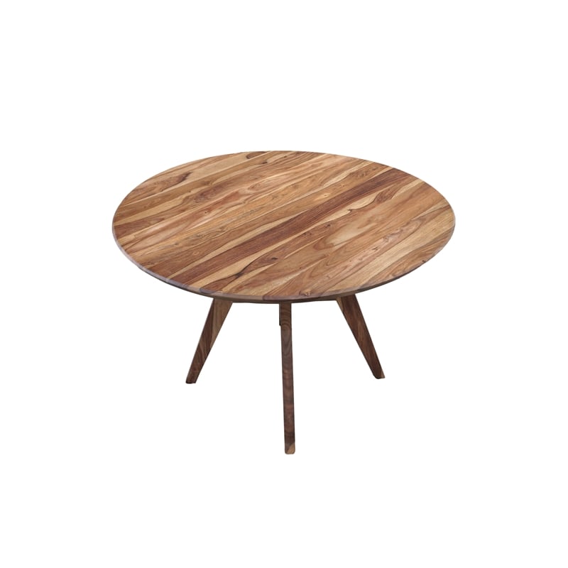 Pemberly Row Modern Urban Solid Sheesham Wood Dining Table - Brown