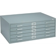 Pemberly Row 5 Drawer Metal Flat Files Cabinet for 24