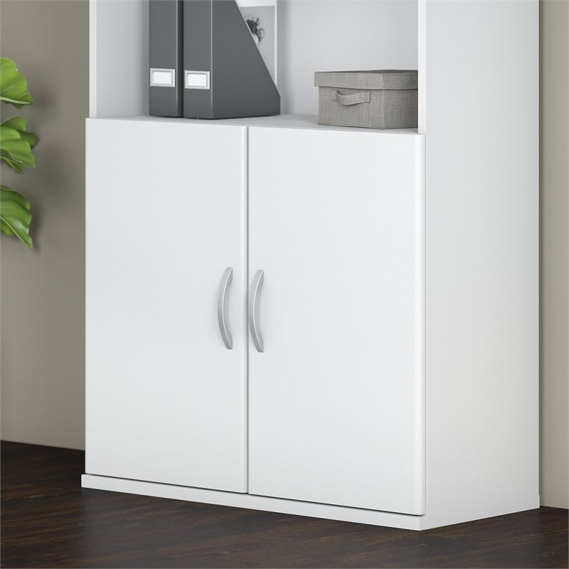 Pemberly Row 2 Door Kit for Bookcase in White - Engineered Wood