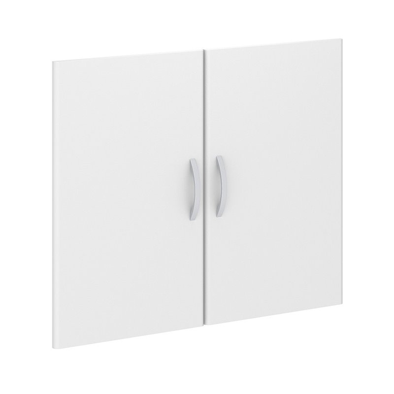 Pemberly Row 2 Door Kit for Bookcase in White - Engineered Wood