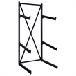 Pemberly Row Modern / Contemporary Metal Sofa Bed Rack in Black