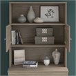 Pemberly Row Lateral File Cabinet with Hutch in Modern Hickory - Engineered Wood