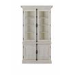 Pemberly Row Contemporary Wooden China Cabinet in White Finish