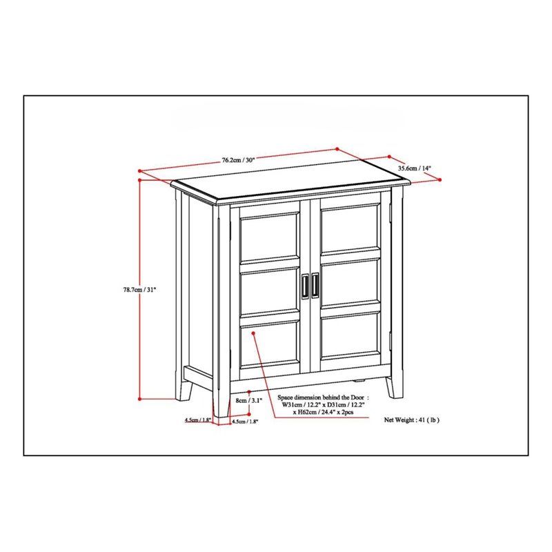 Pemberly Row Solid Wood 30