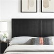 Pemberly Row Full Modern Rubberwood and MDF Headboard in Black