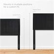 Pemberly Row Full Modern Rubberwood and MDF Headboard in Black