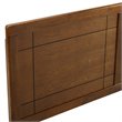 Pemberly Row Full Modern Rubberwood and MDF Headboard in Walnut