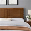 Pemberly Row Full Modern Rubberwood and MDF Headboard in Walnut