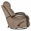 Pemberly Row Swivel Glider Recliner in Portabella Brown Polyester Fabric