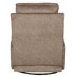 Pemberly Row Swivel Glider Recliner in Portabella Brown Polyester Fabric