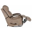 Pemberly Row Swivel Glider Recliner in Portabella Brown Polyester Fabric