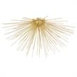 Pemberly Row 8 Light Contemporary Metal Flush Mount in Gold Leaf