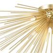 Pemberly Row 8 Light Contemporary Metal Flush Mount in Gold Leaf