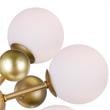Pemberly Row Element 8 Light Contemporary Metal Chandelier in Sun Gold