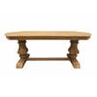 Pemberly Row Old Pine Solid Wood Carrom Dining Table in Natural