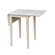 Pemberly Row Drop Leaf Solid Wood Dining Table with 2 Splat Back Chairs