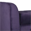 Pemberly Row Traditional Velvet Tufted Storage Bench and Settee in Purple