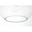 Pemberly Row Modern 3-Light Metal Pendant in Brass & Clear Finish