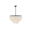Pemberly Row 6-Light Mid-Century Metal Pendant in Black and White