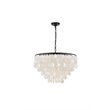 Pemberly Row 6-Light Mid-Century Metal Pendant in Black and White