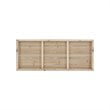 Pemberly Row Traditional MDF Wood Perched Birds Hand Painted Plank in Gray