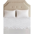 Pemberly Row Microfiber Heated Mattress Pad with 3M Moisture Treatment in White