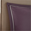 Pemberly Row Modern 24-Piece Polyester Comforter Set in Purple