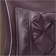 Pemberly Row Modern 24-Piece Polyester Comforter Set in Purple
