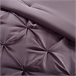 Pemberly Row Modern 24-Piece Polyester Comforter Set in Purple