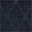 Pemberly Row Fabric Knitted Jacquard Total Blackout Window Panel in Navy