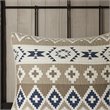 Pemberly Row Farmhouse 100 Percent Cotton Quilt Mini Set in Tan Finish